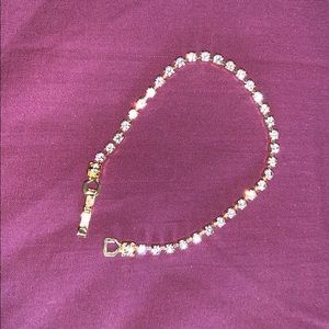 Gold plated tennis bracelet